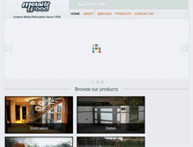 Tablet Screenshot of metalandwoodproducts.com